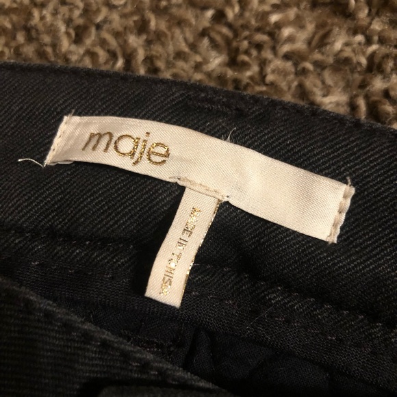 Maje Black Low Rise Anthracite Jeans - Picture 2 of 12